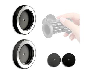 Lot de 2 supports magnétiques pour sèche-cheveux compatibles avec sèche-cheveux Laifen et Dyson, organiseur de rangement mural pour diffuseur anti-lumière et buse de lissage, sans perforation, noir et