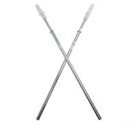 Lot de 2 supports métalliques pour étagère flottante avec vis, construction en acier trempé pour un montage sûr des étagères en bois avec installation invisible (8 x 250 mm)