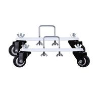 Lot de 2 supports mobiles pour radiateur électrique - Support de roue directionnel à 360 degrés - Support universel pour base de roue - Roulettes en acier au carbone durable