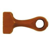 Lot de 2 supports monoblocs - D: 20 mm - noyer