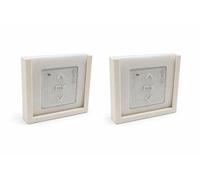 Lot de 2 Supports mural pour télécommande Somfy Smoove - Impression 3D - Support discret et design - Fixation murale facile - Compatible Smoove Origin, Smoove RTS et Smoove io