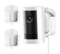 Lot de 2 supports muraux adhésifs sans perçage pour caméra extérieure Ring Outdoor Cam Plus, installation facile avec ruban adhésif solide et vis, support de caméra d'intérieur compatible avec les