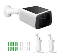 Lot de 2 supports muraux compatibles avec Eufy 2C/2C Pro/2 Pro/E20/E40, pour Google Nest Cam, résistant aux intempéries, rotatif à 360 °, installation sûre et facile pour l'intérieur et l'extérieur
