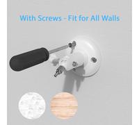 Lot de 2 supports muraux compatibles avec Rin g Stick Up Cam(Pro)/Outdoor Camera Plus et Eufy & Arl o, compatible avec toutes les caméras avec filetage standard 1/4"", blanc