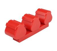 Lot de 2 supports muraux de batterie pour outils Bosch 10,8 V 12 V en plastique avec vis pour organiser les batteries d'outils électriques dans l'atelier ou le garage (rouge)