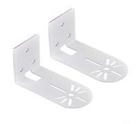 Lot de 2 supports muraux de plafond en acier sans perforation avec gestion des câbles intégrée, support fixe blanc 9,1 x 4,6 cm, spécialement pour caméra de surveillance intérieure Ring Pan-Tilt