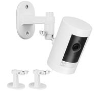 Lot de 2 Supports Muraux de Sécurité Réglables pour Caméra Ring Stick Up Cam et Indoor Cam (1ère Génération) - Angle de Vue Parfait pour Système de Surveillance - Blanc