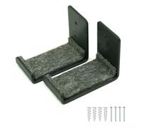 Lot de 2 supports muraux en acier pour snowboard, ski, surf, longboard et rangement intérieur (taille L)