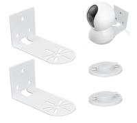 Lot de 2 supports muraux en métal compatibles avec les caméras de sécurité Tp-Link Tapo TC70/C210/C200/C220, Kasa Ec70/Kc410s, support de plafond avec vis et chevilles pour installation