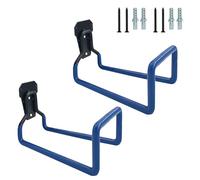 Lot de 2 supports muraux en métal efficaces pour tuyau d'arrosage résistant à la rouille pour l'extérieur et le jardin, le garage, organisateur de jardin