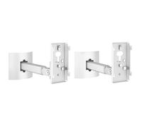 Lot de 2 supports muraux et de plafond pour haut-parleurs Bose UB-20, UB-20 Series II, WB-50 II, Lifestyle Serie, Soundtouch, support mural d'angle réglable pour haut-parleurs - Blanc