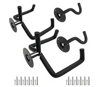 Lot de 2 supports muraux horizontaux pour guitare électrique, ukulélé, support de guitare hawaïenne, basse, crochet avec vis