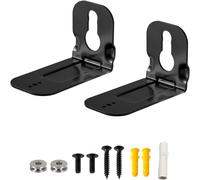 Lot De 2 Supports Muraux Pour Barre De Son Samsung Hw-B550 B450 Q990B Q990C Q800B S60A N950 Ms750 Ms751 Hw-Ms650 Hw-A55C, 2 Supports Muraux Noirs Pour Barre De Son Avec Kit De Matériel De Montage