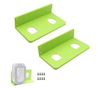 Lot de 2 supports muraux pour batterie 18 V, en plastique ABS robuste pour Ryobi ONE+ P102 P103, support vert pour garage, atelier, boîte à outils, étagère