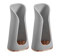 Lot de 2 supports muraux pour brosse à dents électrique pour salle de bain, organiseur de rangement autocollant pour brosse à dents électrique avec drainage sans perçage, support de base pour brosse à