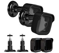 Lot de 2 supports muraux pour caméra extérieure Blink - Réglable à 360 degrés - Étui de protection résistant aux intempéries - Pour intérieur et extérieur