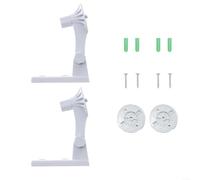 Lot de 2 supports muraux pour caméras de sécurité TP-Link C200/C210/C220/Tc70/C225 et Kasa Ec70/Kc410, angle de vision réglable à 180°, construction en plastique, blanc
