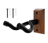 Lot de 2 supports muraux pour guitare, avec coussinets en caoutchouc souple réglables et antidérapants en forme de U, pour guitare électrique, banjo, basse