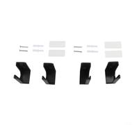 Lot de 2 supports muraux pour multiprise et économie d'espace pour une organisation bien rangée dans n'importe quelle pièce (noir)