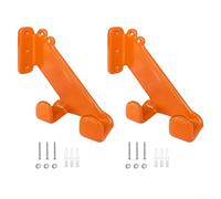 Lot de 2 supports muraux pour outils de tronçonneuse en acier inoxydable avec revêtement de protection pour tronçonneuses et meuleuses d'angle