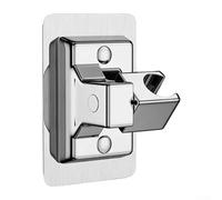 Lot de 2 supports muraux pour pommeau de douche avec grand panneau et support rotatif pour systèmes de douche de salle de bain avec options de montage flexibles (support rotatif)