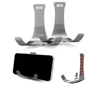 Lot de 2 supports muraux pour téléphone portable, salle de bain, cuisine, miroir, télécommande, lunettes, smartphone, clés, compatible avec iPhone, iPad, Apple TV, Google Chromecast
