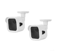 Lot de 2 supports muraux réglables à 360° et résistants aux intempéries avec housse de protection, support de montage pour caméra de sécurité Blink Outdoor 4 et 3 (appareil photo non inclus) (blanc)
