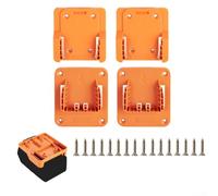 Lot de 2 supports muraux robustes pour batterie AEG 18 V et outils, ensemble de porte-perceuses peu encombrant, organiseur en plastique pour la maison, le garage et l'atelier