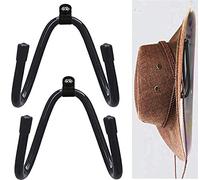 Lot de 2 supports muraux universels en métal - Réglable à votre taille - Pour chapeau de cowboy