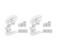 Lot de 2 supports muraux universels en plastique pour caméra - Pour système de surveillance à domicile (modèle B avec autocollant sans perforation)