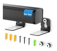 Lot de 2 supports muraux universels pour barre de son pour Samsung, Sony, LG, Vizio, Bose, Onn et autres barres de son - En métal robuste avec capacité de charge jusqu'à 4,5 kg, avec patins