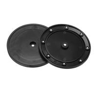 Lot de 2 supports pivotants de 10,4 cm avec roulements à billes en acier, plateau tournant annulaire Lazy Susan pour armoires d'angle de cuisine, annulaire de 1 cm avec anneau en caoutchouc noir