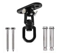 Lot de 2 supports pivotants rotatifs robustes for balançoires, plaques fixation au plafond for porche, sac, chaise suspendue, balançoire, hamac, trapèze Pour Chaise À Bascule(Model 4)