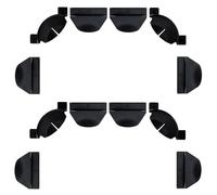 Lot de 2 supports pour bande lumineuse Philips Hue Play dégradée, kit de supports pour bande lumineuse Philips de 139,7 cm, 165,1 cm, 190,5 cm, clips de montage de bande LED longue durée