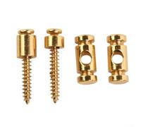 Lot de 2 supports pour cordes avec vis pour guitare électrique pour maintenir une bonne tension de corde (doré)