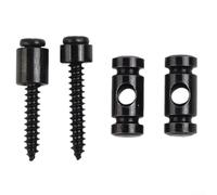 Lot de 2 supports pour cordes avec vis pour guitare électrique pour maintenir une bonne tension de corde (noir)