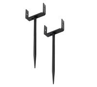 Lot de 2 supports pour gouttières - Piquet pour gouttière extérieure - Supports réglables pour tubes résistants à la pour toit, auvent, abri, extérieur, sol