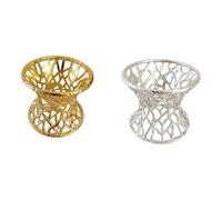 Lot de 2 supports pour infuseur à thé en alliage de zinc de qualité supérieure, accessoire à thé pour la cuisine, cercles égouttables antirouille, pour infuseur à mélange en métal