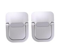 Lot de 2 Supports pour Ordinateur Portable en Alliage de Zinc - Rehausseur Ergonomique Portable pour Le Refroidissement, Pieds argentés pour Ordinateur Portable et Support pour Clavier, supp
