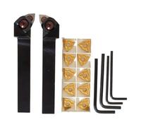 Lot de 2 supports pour outils de tournage en métal CNC, longue durée de vie, même dans des environnements très sales tels que la fonte, conçus pour une utilisation durable avec une bonne durabilité