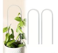 Lot de 2 supports pour plantes en forme de U, cadre d'escalade en acrylique en forme de U pour plantes grimpantes d'intérieur pour vignes, fleurs, Monstera, lierre, glycine, Hoya 41 x 10 x 1 cm