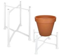 Fishtec - Supports pour plantes X 2 - 2 Hauteurs - Rangement gain de place - Structure métal - Balcon Terrasse Véranda - Style simple Intérieurs et Extérieurs - Végétaliser votre espace