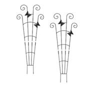 Lot de 2 supports pour plantes grimpantes en fer | Les cadres d'escalade robustes en fer offrent une structure verticale solide pour favoriser la croissance saine des plantes