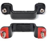 Lot de 2 Supports pour Talkie-walkie& Haut-parleur& Microphone, Support Radio Voiture avec vis Autotaraudeuse et dos Adhésif 3M pour Baofeng, Kenwood, Motorola, Hytera, Midland, Quansheng