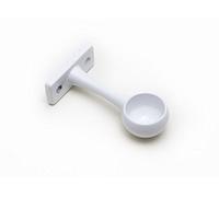 Lot de 2 supports pour tringle de penderie 19 mm Blanc