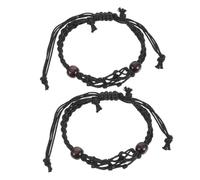 Lot de 2 supports réglables en cristal tissé à la main pour la fabrication de bijoux, collier en pierre noire