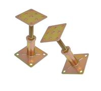 Lot de 2 supports réglables en hauteur pour colonne de toit en métal résistant aux intempéries pour la construction extérieure et la rénovation