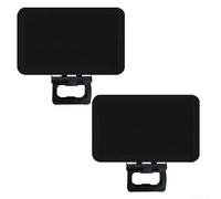 Lot de 2 supports réglables pour pare-soleil de voiture pour iPhone Samsung Protection UV Anti-reflet Plastique Noir