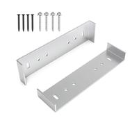 Lot de 2 supports robustes en aluminium pour boîte aux lettres - Installation facile contre l'inclinaison et les secousses - Pour la plupart des types de boîtes aux lettres