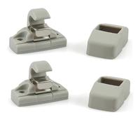 Lot de 2 supports robustes pour pare-soleil gris pour VW Caddy Golf Mk4 Sharan Passat Polo Amarok Transporter T5 Touran Seat Ibiza Leon Skoda Fabia Octavia Superb 3B0857561B